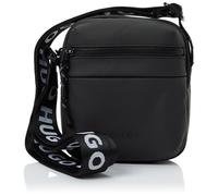 HUGO Wanner_ns 10278033 01 Zip Reporter Crossbody Bag, Negro, 2 cm x 19 cm x 10 cm