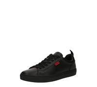 HUGO Deportivas de piel sintética con etiqueta con logo roja - StyleMorrie_Tenn_napu_N, 50541210 Negro 46