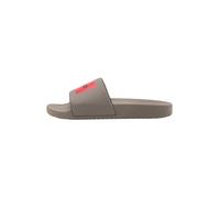 HUGO Zapatos abiertos 'Timein' marrón moteado / rojo 45 marrón moteado / rojo