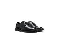 HUGO Zapatos Derby de piel con logo grabado - StyleGryff_Derb_lt, 50529049 Negro 45.5