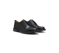 HUGO Zapatos Derby de piel con logo grabado - StyleLysander_derb_ltst, 50569016 Negro 42
