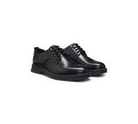HUGO Zapatos Derby de piel con suela de goma - StyleLenner_derb_boey, 50557709 Negro 44