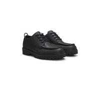 HUGO Zapatos derby de piel granulada con suela de tacos - StyleDraven_derb_sglt, 50573026 Negro 42