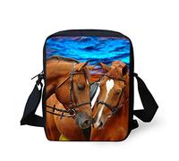 HUGS IDEA Bolso bandolera pequeño con cara de animales, caballo, Small