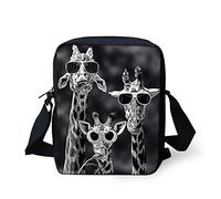 HUGS IDEA - Bolso mensajero para mujer, jirafa, small, Bolsa de mensajero