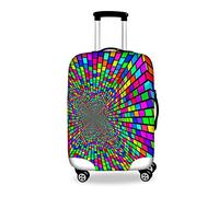 HUGS IDEA Cubierta antipolvo para maleta de 18 a 30 pulgadas, Colorido 12, L (26"-30" cover)