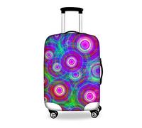 HUGS IDEA Cubierta antipolvo para maleta de 18 a 30 pulgadas, Colorido 15, M (22"-26" cover)