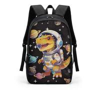 HUGS IDEA Cut Denim - Mochila para niños, diseño de gato, color azul, Astronauta Dino