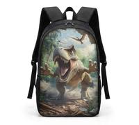 HUGS IDEA Cut Denim - Mochila para niños, diseño de gato, color azul, Roaring T-rex