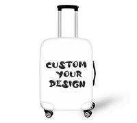 HUGS IDEA Fundas elásticas lavables de poliéster para maletas de viaje de 18 a 32 pulgadas, Funda personalizada para maleta, M(22"-24" Cover)