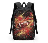 HUGS IDEA Under Animal Printed Children - Mochila escolar azul para niños, Fire Rugby