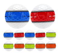 Hugsweet Bolas de Golf Blandas, 12 Pelotas de Práctica de Golf, Accesorio Portátil De Entrenamiento con De Dirección Orbital 360° para Práctica De Swing