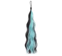 Hugsweet Extensiones trenzadas para mujeres, coleta envolvente - Cola de caballo envolvente de color con lazo elástico Cola de caballo trenzada | Peluca trenzada larga y falsa, accesorios para el