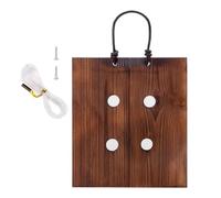 Hugsweet Macetero de Pared de Madera | Placa de Montaje en Pared para Helecho Cuerno de Alce Interior y Exterior | Portahelechos Rústico para Cocina, Salón, Recibidor, Entrada, Porche, Patio,