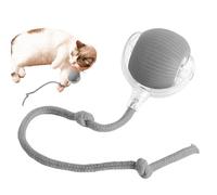 Hugsweet Pelota de juguete interactiva para gatos, juguete eléctrico automático para gatos que simulan el movimiento de presa, recargable por USB, para interacción en interiores, gatos pequeños, gatos