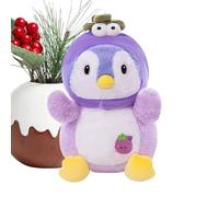 Hugsweet Pingüino De Peluche - Muñeca Pingüino Fruta | Muñeco Animal De Caricatura | para Niños Adolescentes Adultos Tiempo De Juego Hora De Dormir Dormitorio Estudio Coche Sofá