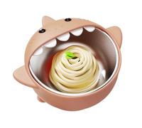 Hugsweet Platos con Ventosa para Bebés,Recipientes para Comida de Bebé - Platos Antiescaldadura, Diseño Tiburón para Comidas Viajes Jardín Infantil Meriendas Exterior