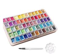 Hugsweet Polvo de Pigmento, Pigmento Perlado Brillante, Suministros Minerales Multicolor Portátil Para Manualidades Decorativas, Uñas Y Artistas Principiantes