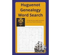 Huguenot Genealogy Word Search