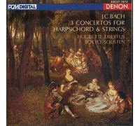 Huguette Dreyfus - J. C. Bach: 3 Concertos for Harpsichord & Strings
