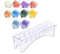 HuGuWdy Juego de 10 protectores de cortadora de pelo para cortadoras Wahl con soporte de 1/16 a 1 pulgada, accesorios de peluquería para Wahl Clipper, protectores de alta calidad para la mayoría de