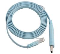 Hugwait Cable de Consola USB RJ45 Profesional para Conectar Terminales a Conmutadores y Enrutadores, Compatible con Cisco, Ubiquiti, Juniper y más, 1,8 m, con Chip PL2303GT