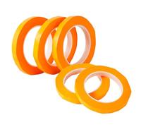 Hugwish 5pcs cinta carrocero pintura 3/5/10/12 mm x 50 m, cinta enmascarar para coche paredes Bricolaje Manualidades