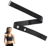 Hugwish Chest Strap Replacement Elastic for Ant+ & Bluetooth Chest Strap Compatible with Garmin, Wahoo, Polar H10 H9 H7, Coospo, Magene, Bryton, Livlov, Distance Sensors 45 mm, Length Adjustable