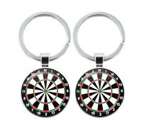 Hugwish llavero dardos 8pcs, regalos de dardos para hombres, regalos para jugadores de dardos, regalo de dardos, regalos de dardos, decoración de dardos (8, Plateado)