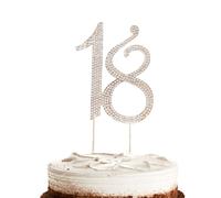 Hugwish Topper Tarta 18 Cumpleaños, Topper Happy Birthday 18, 18th Birthday Cake Topper Decoracion, Decoración 18 Años Para NiñA 18 Cumpleaños O 18 Aniversarios De Boda (18 Dorado)