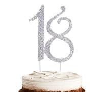 Hugwish Topper Tarta 18 Cumpleaños, Topper Happy Birthday 18, 18th Birthday Cake Topper Decoracion, Decoración 18 Años Para NiñA 18 Cumpleaños O 18 Aniversarios De Boda (18)