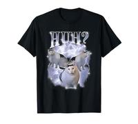 Huh Cat Chonky Ben Meme 90s Tonto Gato Específico Dank Meme Camiseta
