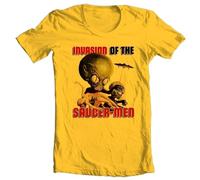 HUh555bhi Invasion of Saucer Men T-Shirt Vintage Sci Fi Movie Free Shippin