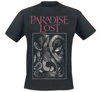HUh555bhi Paradise-Lost-T-Shirt-Snake-Back-Print-Band-Logo-Mens