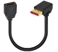 HUHANGGod Cable alargador DisplayPort soporta 16 K @ 60 Hz, 8 K @ 60 Hz, puerto de pantalla 2.1 macho a hembra, cable alargado de 52 Gbps DP a DP para monitor de juegos, gráficos, PC de 15 cm (abajo)