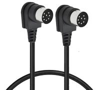 HUHANGGod Doble ángulo de 90 Grados, Conector DIN Grande de 8 Pines para Altavoz Macho, 2 Cables de extensión DIN de 90 Grados DIN de 8 Pines para Bang y Olufsen B&O PowerLink BeoLab