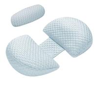 HUHJYUGE Almohada de Embarazo para Dormir de Lado, Cojín de Maternidad para Soporte de Vientre Espalda y Cintura, Almohada Lactancia y Descanso para Mujeres Embarazadas (E)