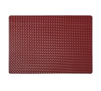 HUHJYUGE Manteles Individuales de Piel PU con Textura Tejida, Protectores de Mesa Impermeables Resistentes al Calor, Individuales Rectangulares Fáciles de Limpiar (F 2 Pieces)