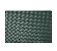 HUHJYUGE Manteles Individuales de Piel PU con Textura Tejida, Protectores de Mesa Impermeables Resistentes al Calor, Individuales Rectangulares Fáciles de Limpiar (B 2 Pieces)