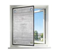 HUHJYUGE Película Reflectante para Ventanas De Aluminio, Aislante Térmico Anticalor, Cortina Parasole Oscura para Cristales, Panel Oscurecedor con Privacidad Y Control De Luz Interior