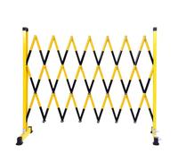 HUHJYUGE Valla de Tráfico Retráctil, Barricada Expandible Cerca, Puerta de Barrera de Seguridad Móvil, Valla de Seguridad para El Sitio de Construcción, para Centros Comerciales (Yellow Black)