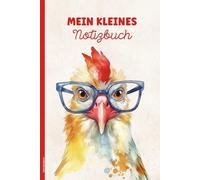 Huhn Notizbuch: Geschenk mit lustigem Huhn Notizheft A5 Dot Grid witziges Hühnermotiv auf Buch für Notizen praktisch als Tagebuch Schreibheft coole Kleinigkeit für Hühner Tierfreunde und Kollegen