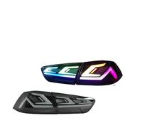 HUHNGNBZPM Luz Trasera para Lancer para EVO X 2007-2018 Luces traseras Animación de Arranque DRL Señal secuencial Conjunto lámpara luz Trasera Pilotos Traseros(Smoke No RGB)