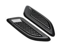 HUHNGNBZPM Tubo Entrada Filtro Admisión Aire Universal para Entrada Aire Coche Capó Capó Scoop Vents Pegatina Cubierta Decorativa Tuning para Auto para Mustang(Carbon)