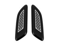 HUHNGNBZPM Tubo Entrada Filtro Admisión Aire Universal para Entrada Aire Coche Capó Capó Scoop Vents Pegatina Cubierta Decorativa Tuning para Auto para Mustang(Black n Silver)
