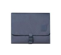 Huhu Cartera cambiadora de bebé, compacta, portátil, cambiador de pañales para viajes, fácil de limpiar, cambiador plegable, accesorio imprescindible para los nuevos padres (azul oscuro)
