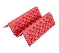 Huhudyy Cojín plegable de espuma impermeable para asiento, color rojo y negro