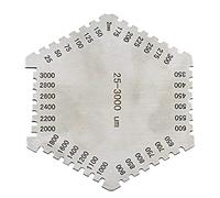 Huhudyy Instrumento de Peine de PelíCula HúMeda Hexagonal de Acero Inoxidable de Alta PrecisióN Medidor de Espesor de Diafragma HúMedo de Acero Inoxidable