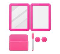 Huhudyy Kit de accesorios para casillero, suministros de regreso a clases, pizarra blanca magnética, soporte para marcador de borrado en seco y material escolar, B