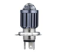 Huhudyy Mini Proyector LED de Motocicleta H4 Bombillas de los Faros Luz de Cabeza de Dos Colores Amarillo ATV Scooter E-Bikes LáMpara